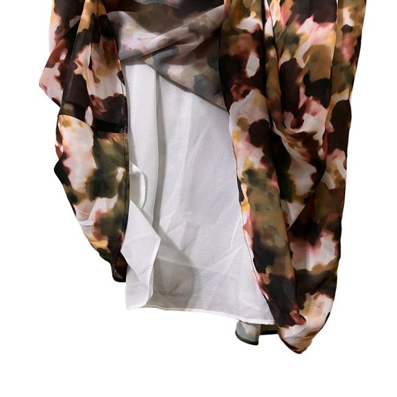 T TAHARI NWT Size 12 Zippered Side Neck Tie Lined Sleeveless Mock Neck D… - Picture 6 of 14